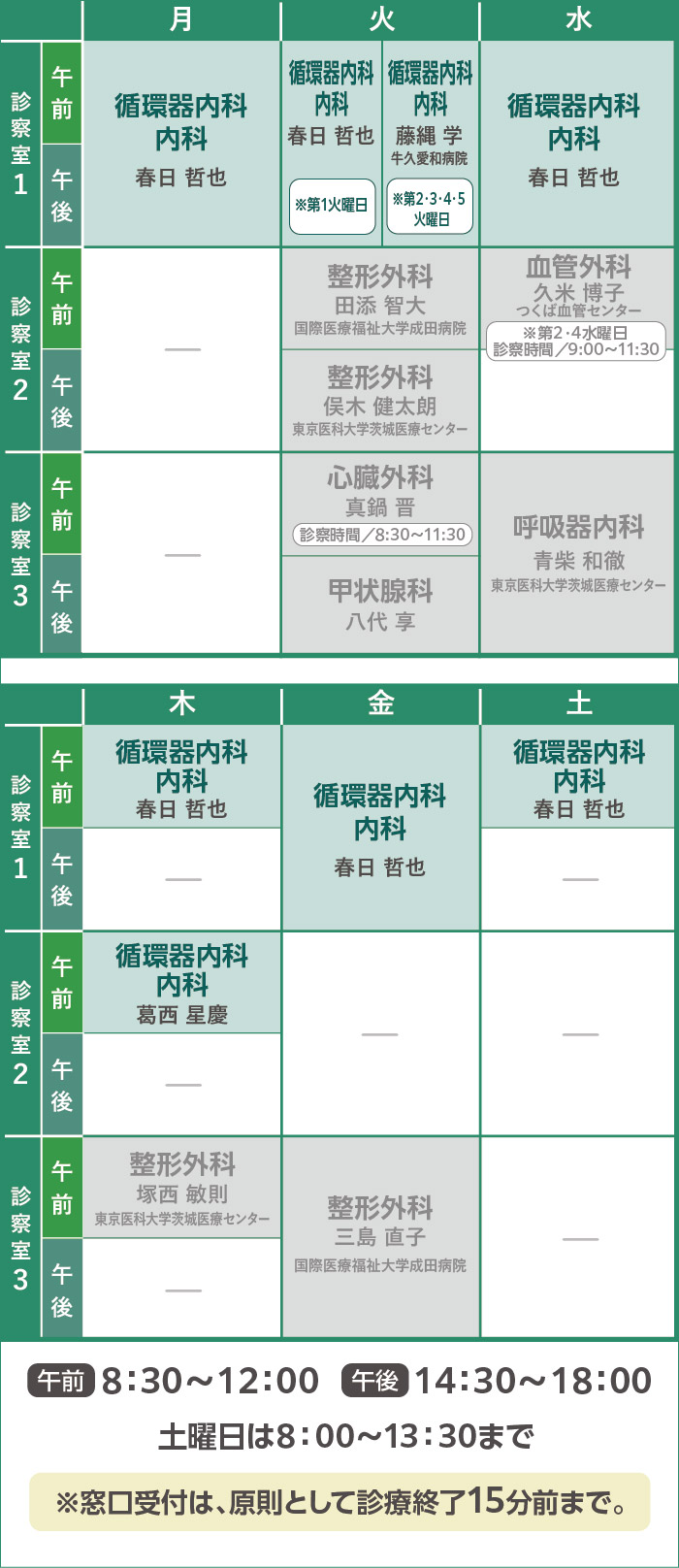 一般内科診察日